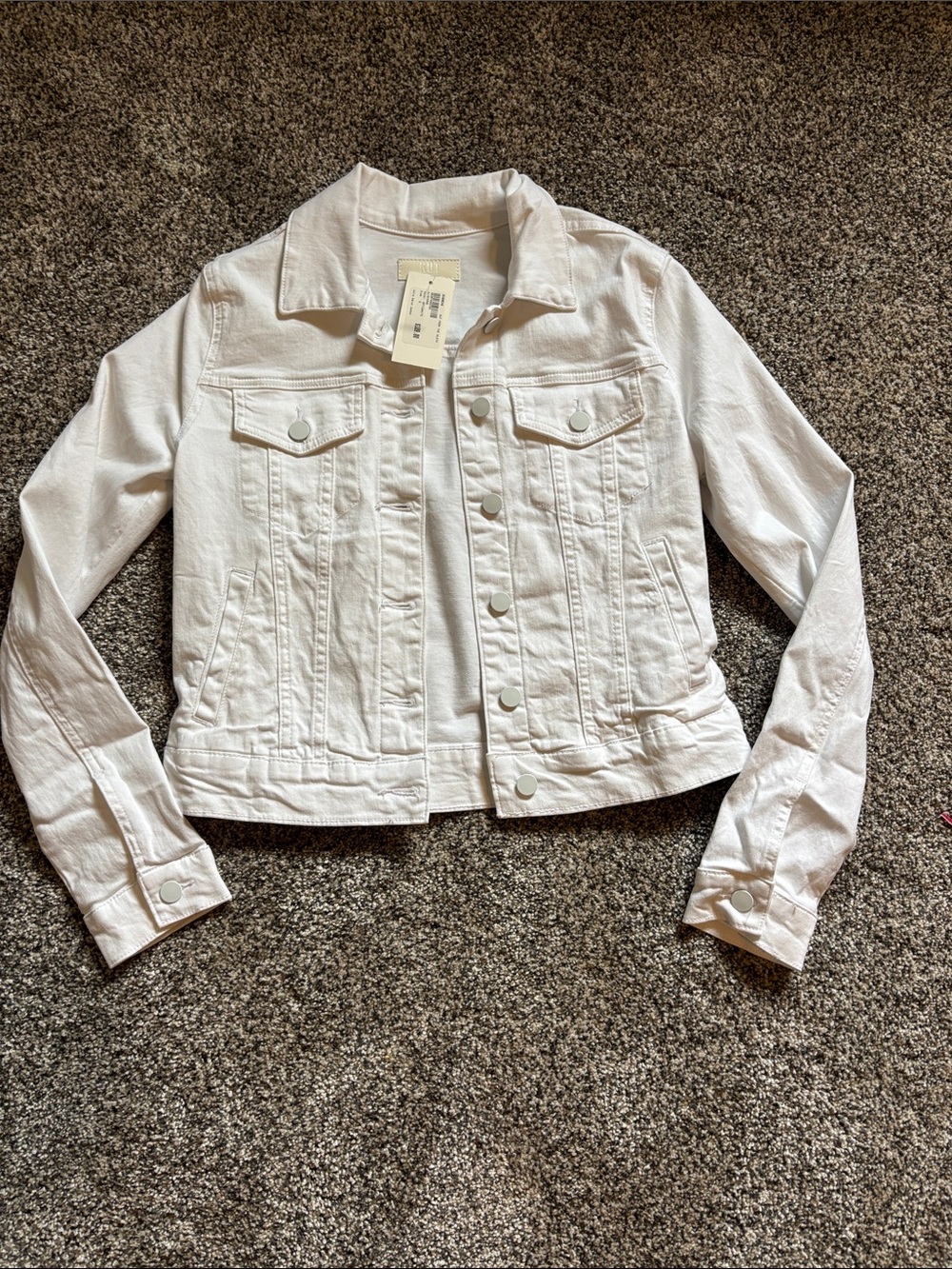 Women's White Denim Jacket